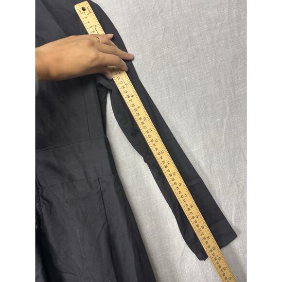 EUC UK 8 US 4 Disturbia Wednesday Black Collar Shirt Gothic Dress - Picture 8 of 10